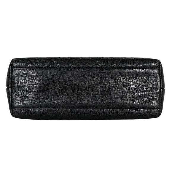 Chanel Cocomark Handbag Matelasse Handbag Caviar Skin Black A21397 Women's - Picture 5 of 14